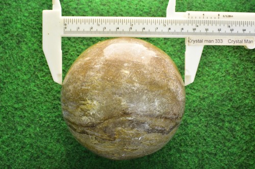 Onyx Sphere Sardonyx Agate Crystal Mineral Marble Sphere Ball Healing 9-11cm #M - Picture 7 of 8
