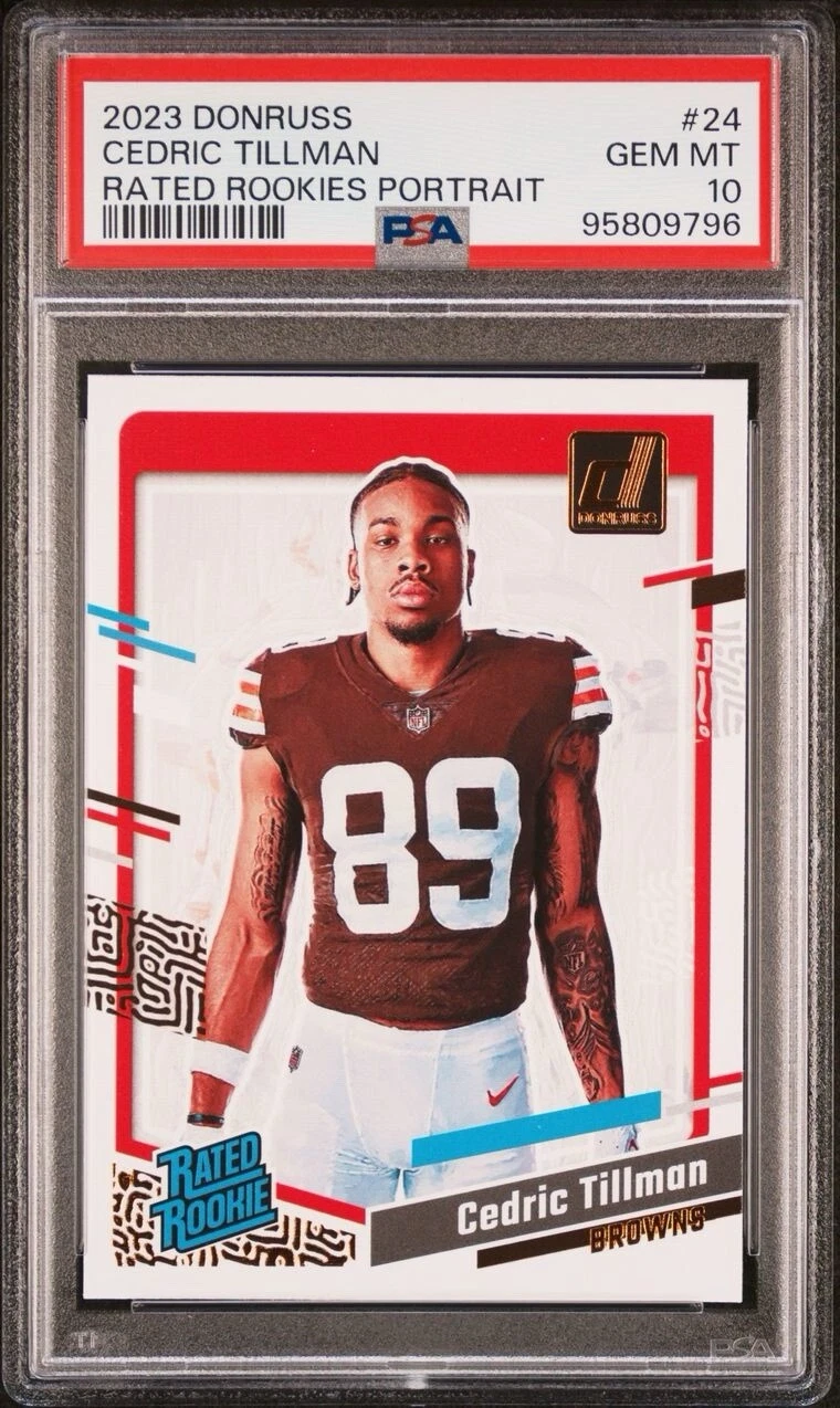 Cedric Tillman Panini Donruss Rated Rookies Portrait #24 Base