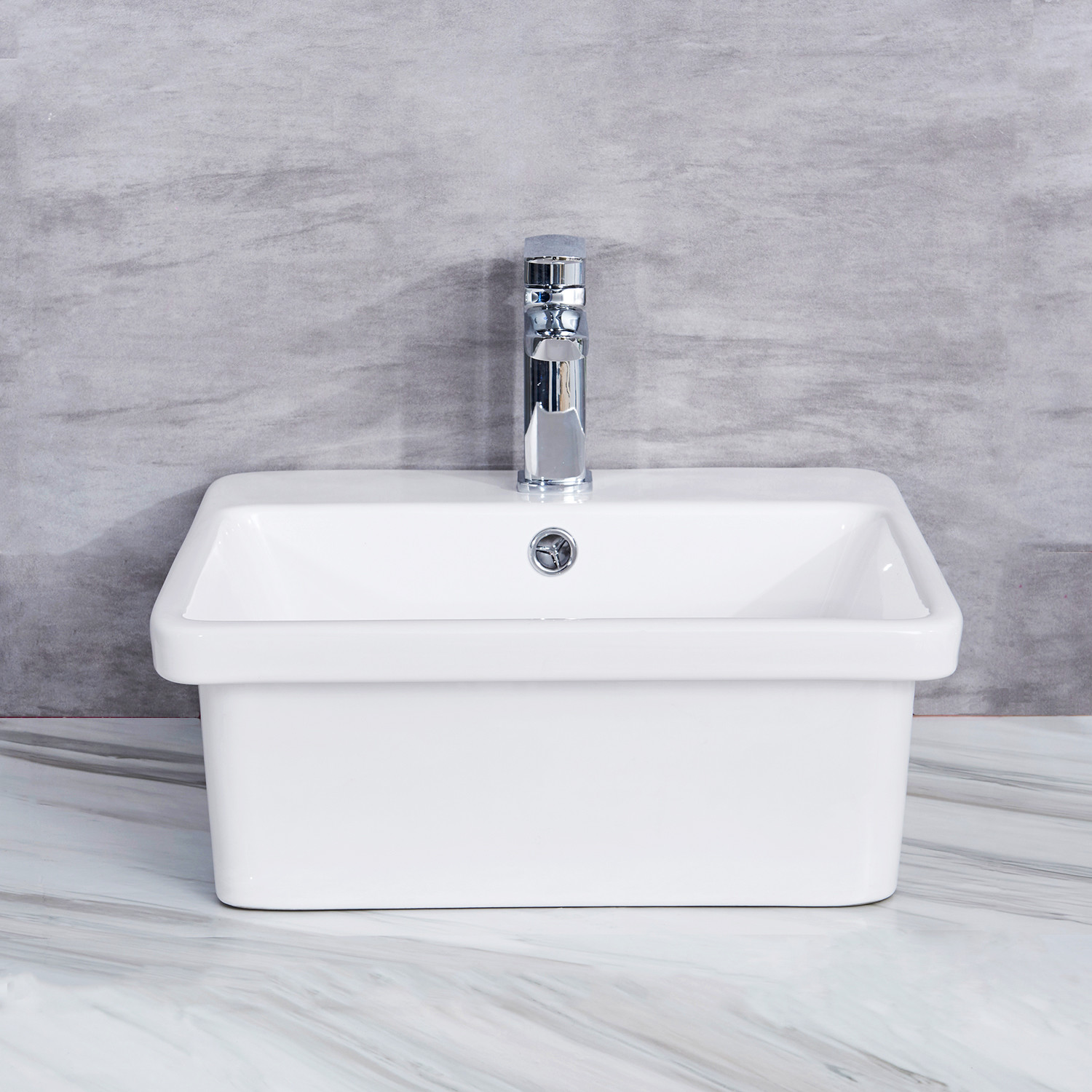 deep square bathroom sink