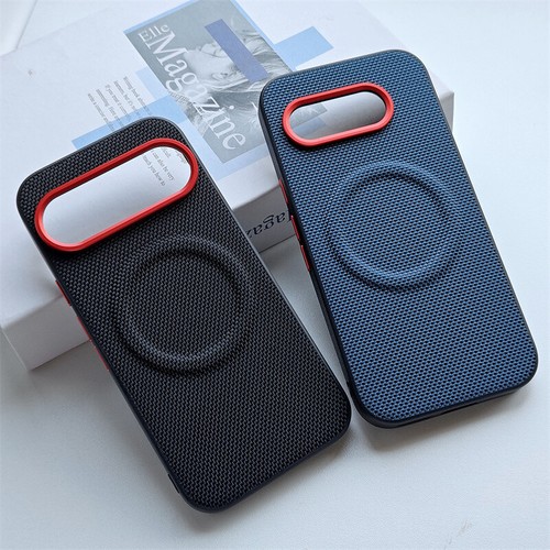 For Google Pixel 9 Pro XL 10 9a Magnetic Nylon Case TPU+Metal Back Cover Luxury - Picture 5 of 14