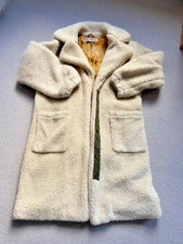 Free People Cream Tessa Teddy Coat - Long Faux Sherpa - Womens Size S