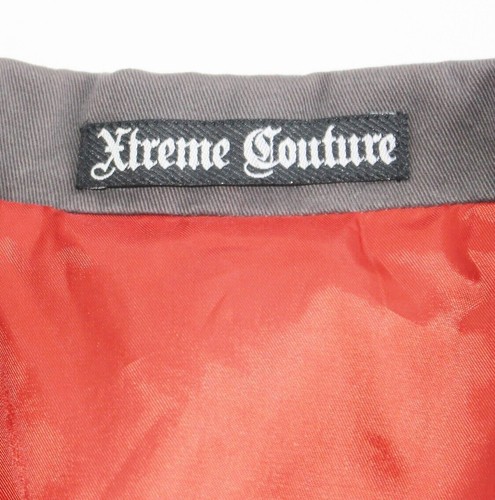 XTREME COUTURE Blazer Sport Jacket Men LARGE L 44-46 Gray Lion Crest AFFLICTION - Picture 5 of 7