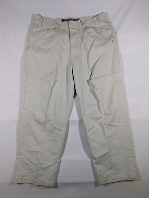Levi's Pants Mens 36x30 Silvertab Loose Double Knee Pockets Beige Baggy Wide Leg