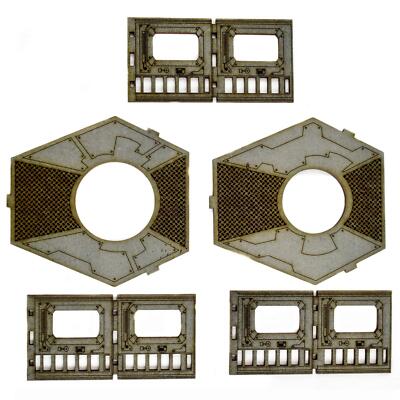 Kit Terrain De Jeu War World Gaming "Industry Of War" Champ De Bataille 5 - Prépeint 28mm (neuf)