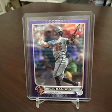 Rylan Bannon 2022 Topps Chrome Update Purple Rookie Card RC #USC148 Orioles