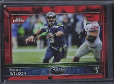 2015 Topps Chrome - Russell Wilson #15 Red Refractor 9/25 PSA 10