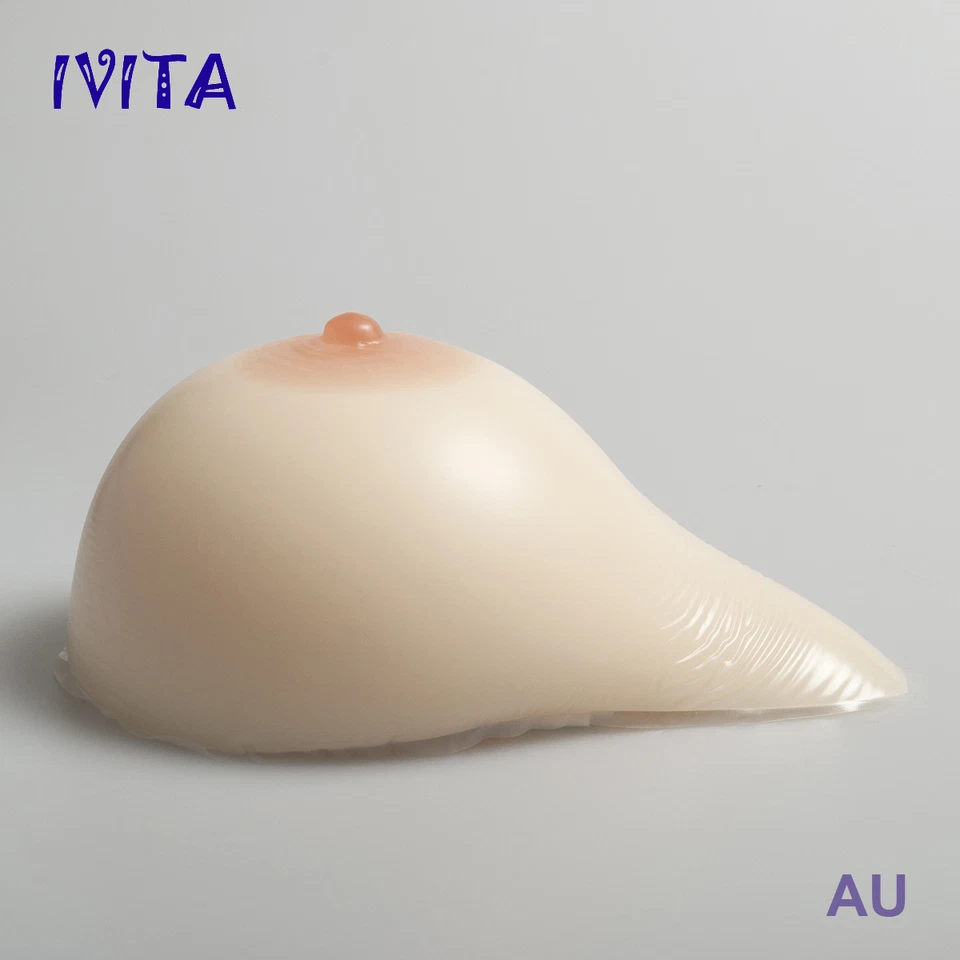 IVITA Breast Form Silicone False Boob Mastectomy Bust Prosthesis C-FF Cup  - Image 2 of 4