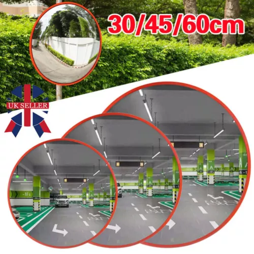 Wide Angle Convex Mirror Curved Outdoor Road Traffic Driveway Safety Security UK - Picture 1 of 20
