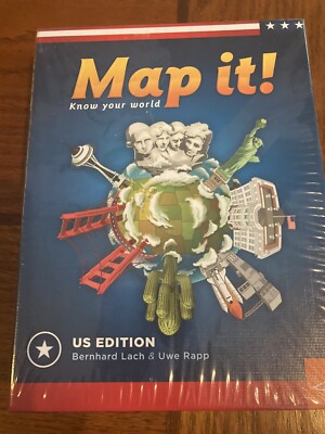 Map It! Know Your World US Edition Family. Brand New. SEALED Box!! FREE SHIPPING