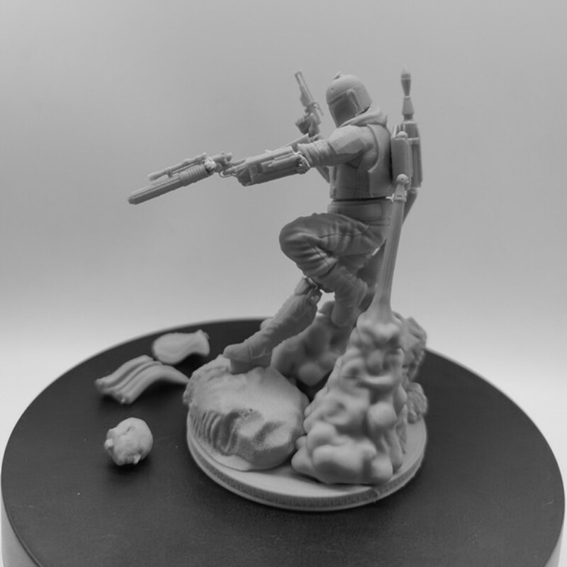 The Mandalorian Diy Resin Figure 1/24 Scale Model Kit Unpainted Unassembled