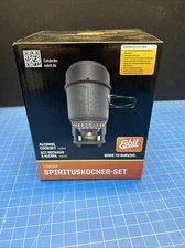 Camp Stove- Esbit Trekking Cook Set with Brass Alcohol Burner -CS985HA 5-Piece