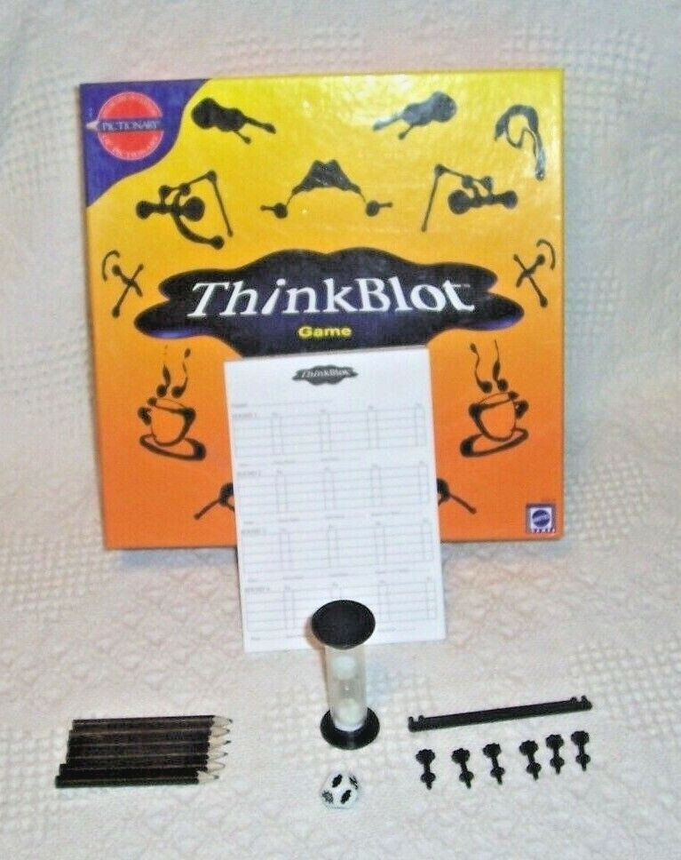 (X70)   Think Blot Game -  Board Game by Mattel 2000