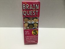 Brain Quest Grade 5 - New  Factory Sealed - Ages 10-11 1500 Questions