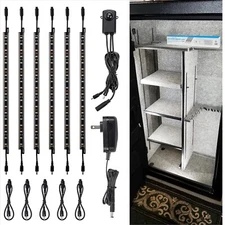 12-Inch Linkable LED Light Bars Kit, 900LM Motion Sensor for Safe & Closet Use