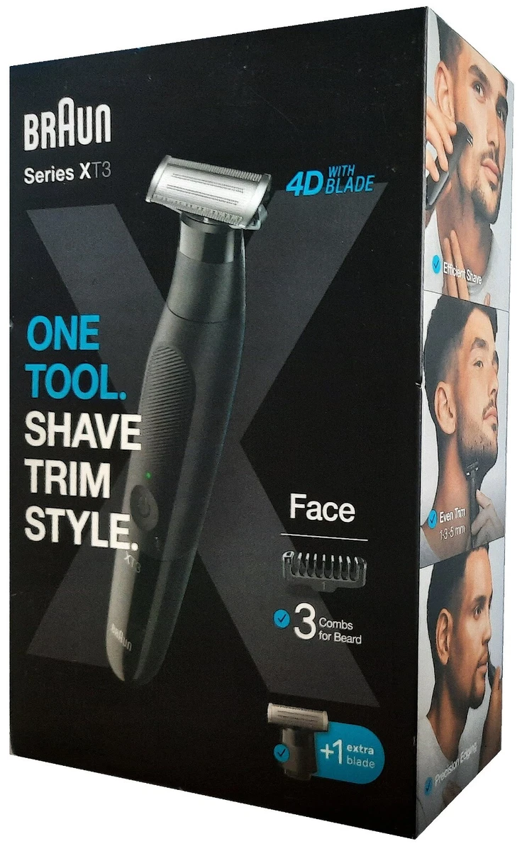 Braun Series XT3 Rasierapparat Elektrischer Bart Mit Trimmer 