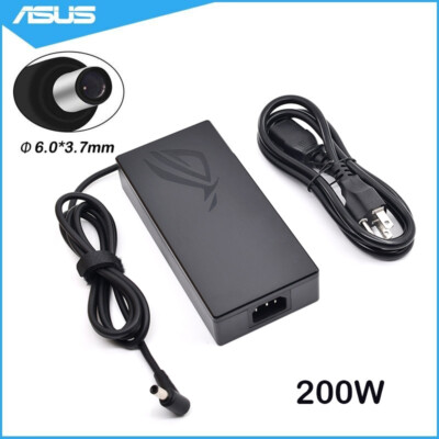 200W AC Adapter Charger For ASUS TUF Dash F15 FX517ZE-BS74 20V 10A Power Cord