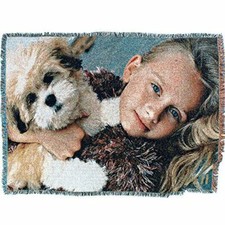 Turn Your Pictures Into a Custom Personalized Full Color Photo Throw Blanket