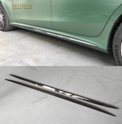 CARBON FIBER SIDESKIRTS SIDE SKIRT TRIM FIT FOR MERCEDES BENZ AMG GT50 GT53 GT63