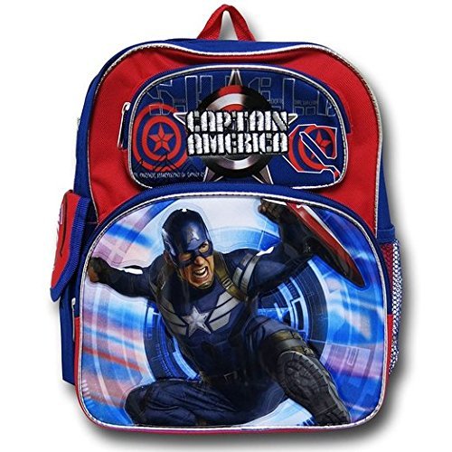 Marvel Comics Captain America Boys Kids Small Backpack Bookbag School