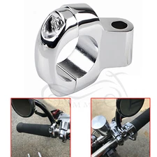 Motorcycle 1'' Bar Universal Accessory Handlebar Mirror Mount Clamp For Harley