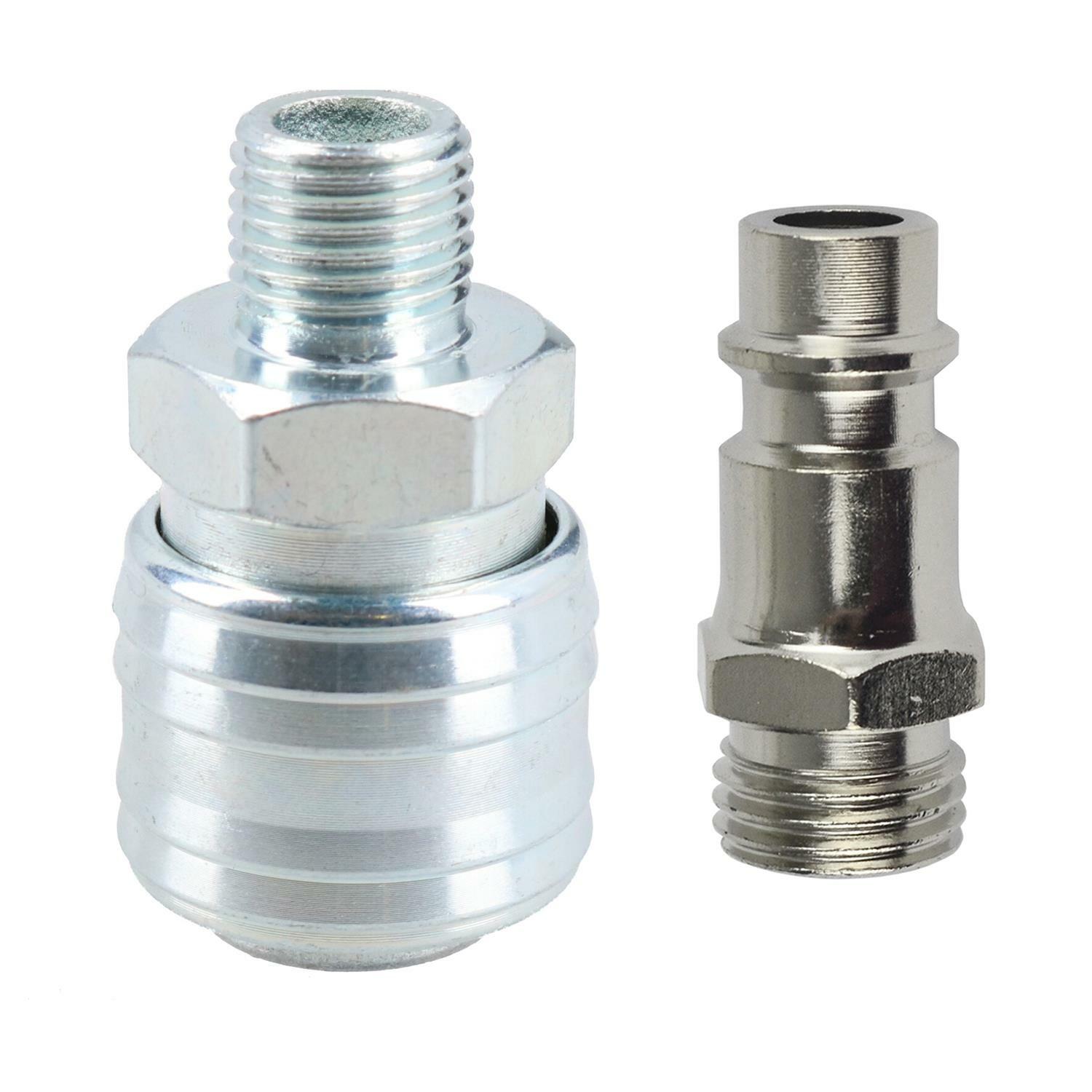 Air Fitting Female EURO & Male Euro Fitting 1/4"" BSP Male Thread 2Pk