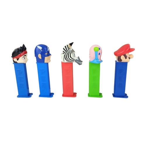 PEZ Dispenser Bundle inc Marvel, Super Mario, Spongebob Squarepants & More - Imagen 3 de 5