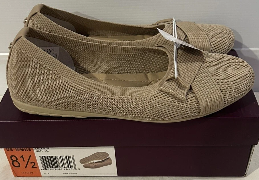 Gloria Vanderbilt DEBBIE Damas Pisos Naturales TALLA 8.5 Nuevos Con Caja Foto 3 de 4