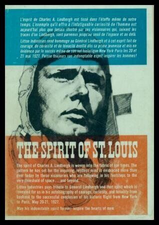 SPIRIT OF ST. LOUIS By Charles A. Lindbergh - Lindbergh, Charles A.