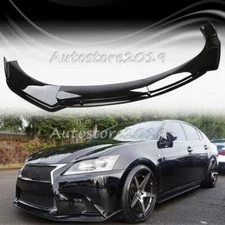 For Lexus GS F GS350 GS450h Front Bumper Lip Splitter Spoiler Kit Gloss