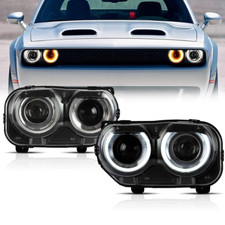 Vland Headlights Fits 15-23 Dodge Challenger G3 Led Drl Halo Projector Head Lamp Vland Headlights Fits 15-23 Dodge Challenger G3 Led Drl Halo Projector Head Lamp