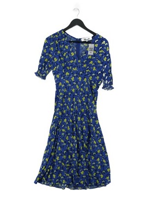 Diane von Furstenberg Midikleid A-Linie UK2 in Blau