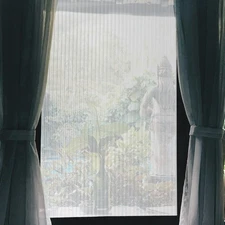 Vertical Pattern No Glue Window Privacy Film for Home 39.37"L x 17.72"W Clear