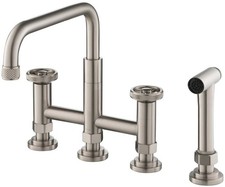 Kraus KPF-3125 Urbix 1.8 GPM Bridge Pull Down Kitchen Faucet - - Stainless Steel