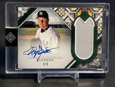 2025 Topps Transcendent Roger Clemens Emerald Patch Auto Variation /5 Yankees