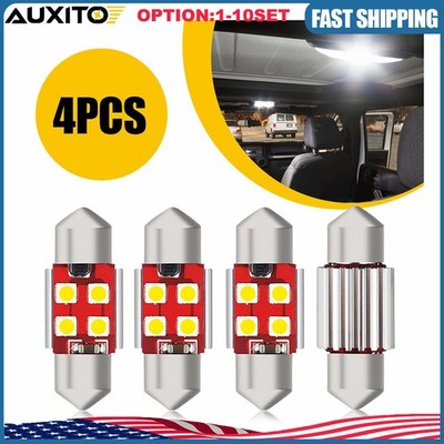 AUXITO Festoon DE3175 31MM LED Interior Bulb Car Truck Map Dome Light White4-40X