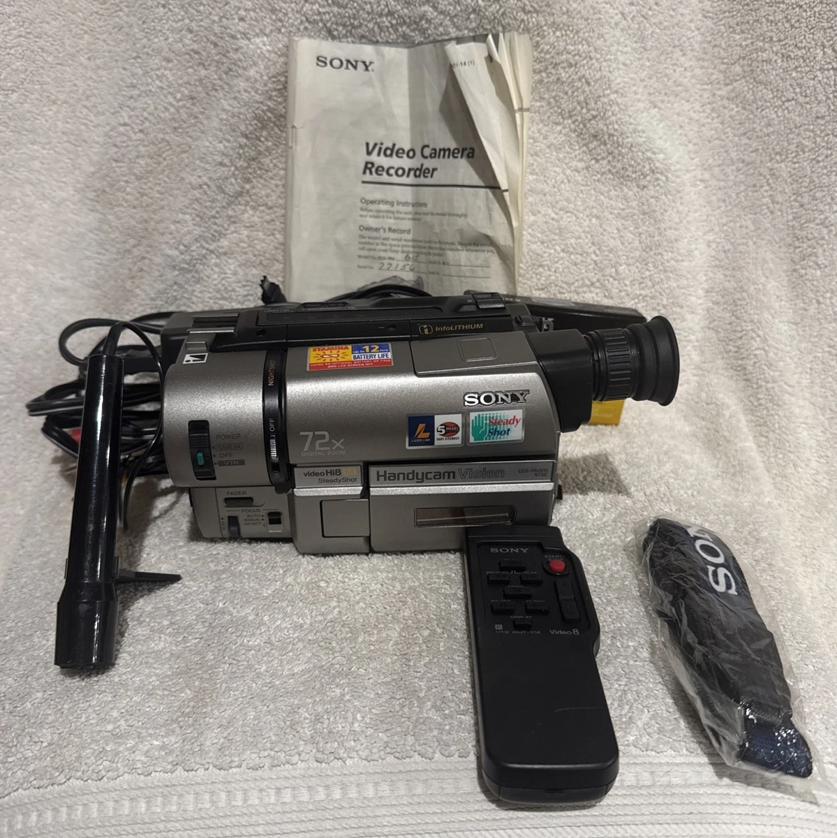 Sony Handycam 72x Digital Zoom Hi8 Camcorders Just Listed 2026