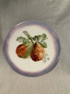 Beautiful Vintage Pear Wall Plate Hand Painted Antique Rare