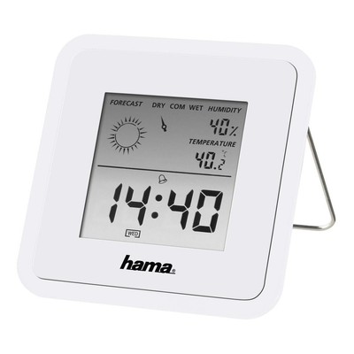 HAMA Thermo-/Hygrometer ''TH50'', Weiß (00186371) #2237090