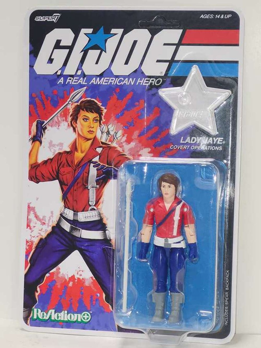 Giジョー　当時もの　made in USA G.I. Joe Reaction W8 Lady Jaye (Americas 250th Anniversary) 3.75
