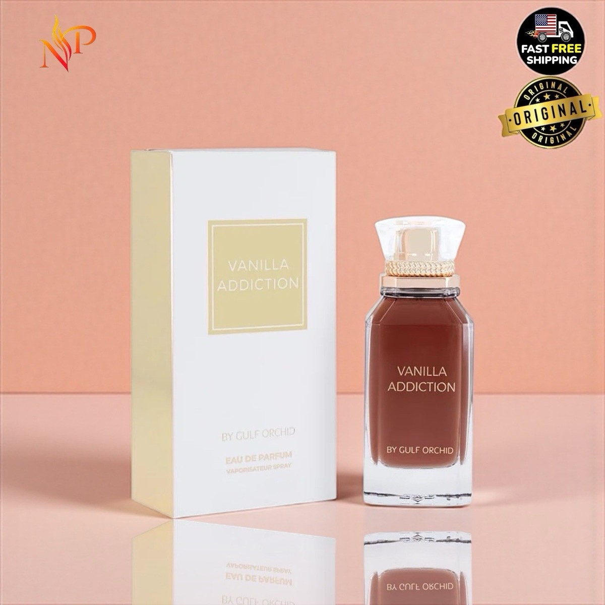 VANILLA ADDICTION By Gulf Orchid Eau De Parfum 1.02fl Oz 30ml