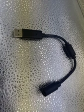 USB Breakaway Dongle Cable Cord Adapter For Xbox 360  Wired Controller Untested