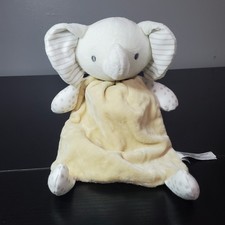 Dreamgro Elephant Lovey Security Sensory Blanket 12" Rattle Plush Stuffed Animal