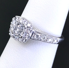 10K Solid Gold Diamond Engagement Ring