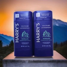 Harry Men's Extra-Strength Antiperspirant Wildlands Sandalwood  Cypress 2PK