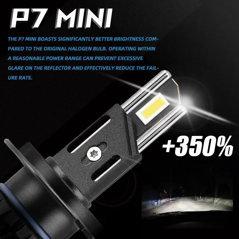 Mini H7 H4 H11 H1 Led Headlight Bulbs 6000K 4300K LED HB3 9005 HB4 9006 12V New - Image 3 of 4