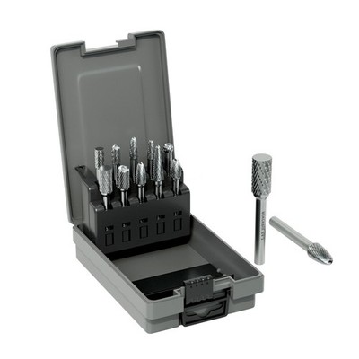 Professional 10 Pcs Tungsten Carbide Rotary Burr Bits Set, Double Cut Carbide...