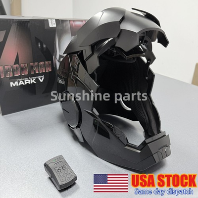 #ad #ad 2025 Autoking Iron Man Black MK5 Helmet Electronic Wearable Voice control Mask $135.00