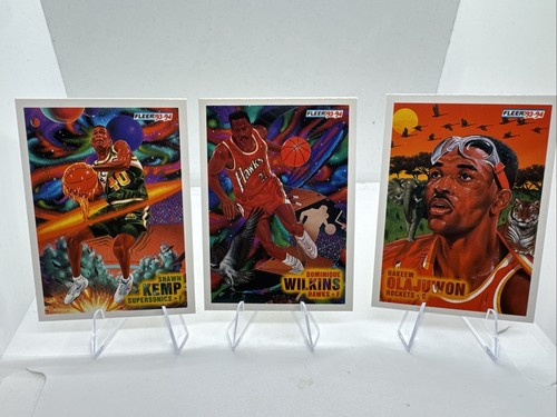 1993-94 Fleer NBA Pro Visions 5 Card Set #233-237 Hakeem Kemp Stockton Zo NM+