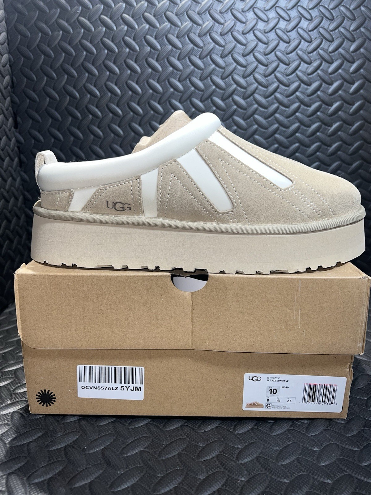 PANTOFOLA D’ORO NUOVI ZOCCOLI DONNA TAGLIA 10 SEMI SENAPE UGG TAZZ SUNWAVE 1167655 SCAMOSCIATI PLATEAU