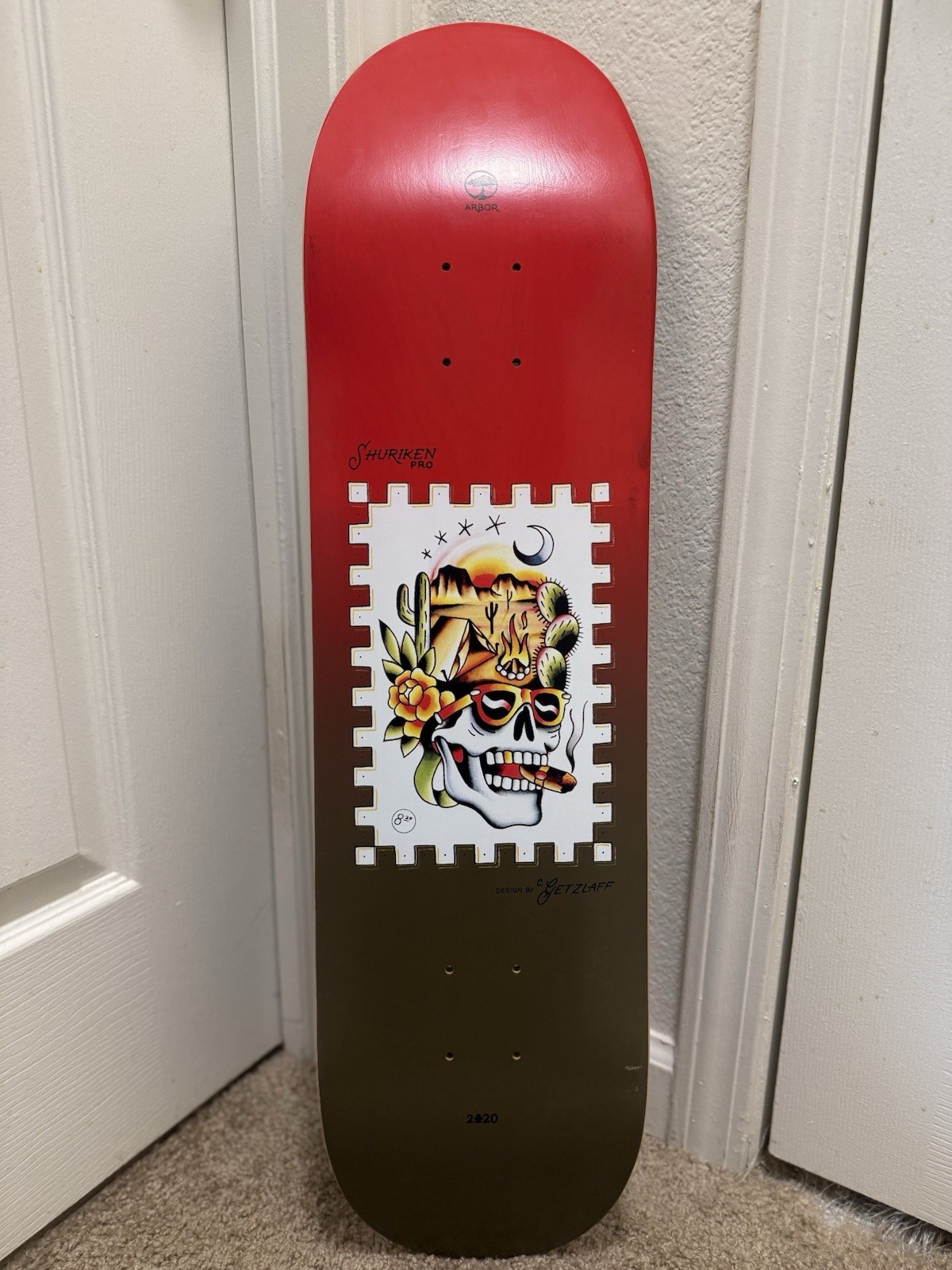 Arbor Collective Shuriken Shannon Pro Skateboard Deck By Connor Getzlaff 8.25